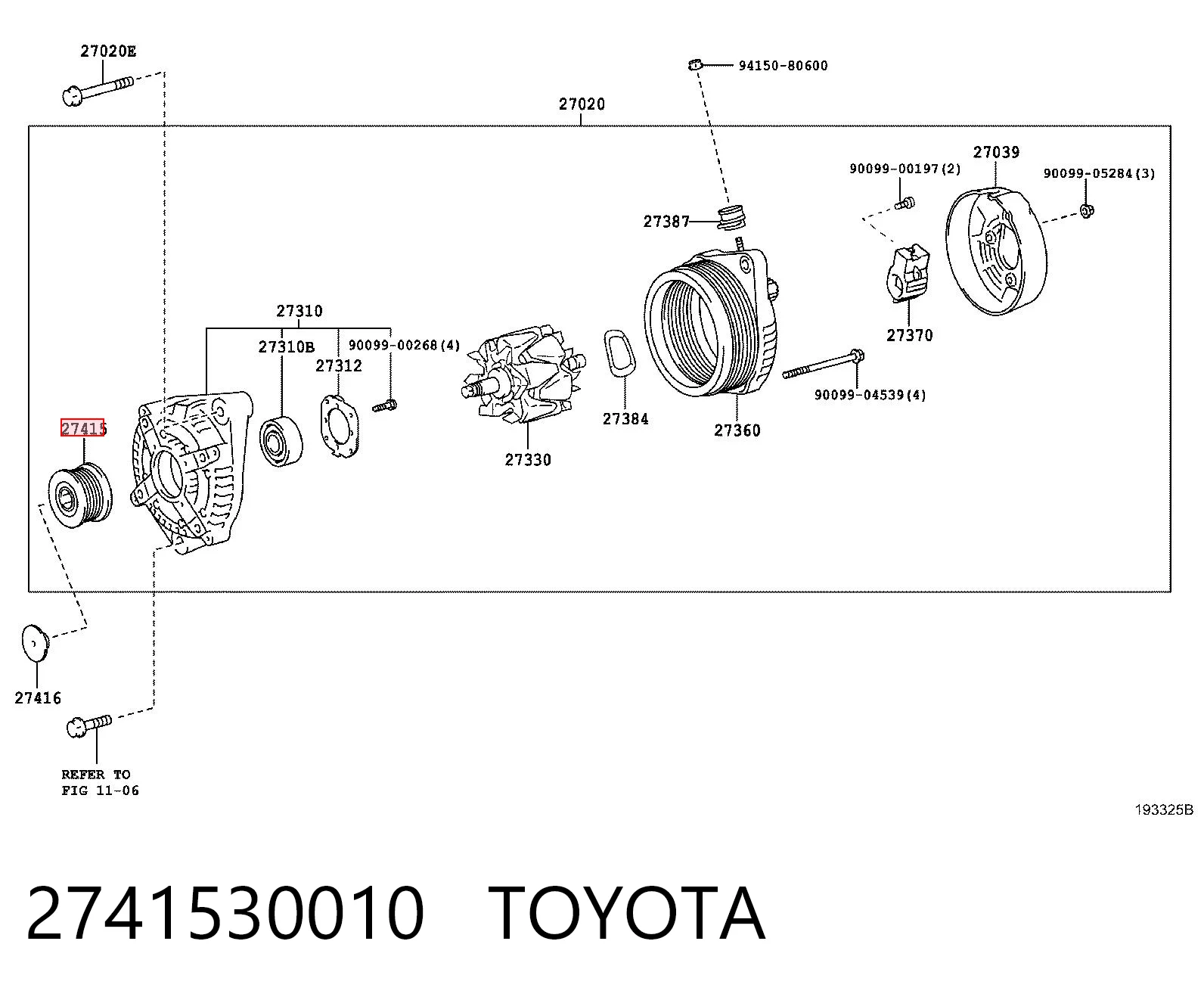 Инерционный шкив Toyota Land Cruiser 90 внедорожник (J9) (1996 - 2002) цена, от 43.62 USD