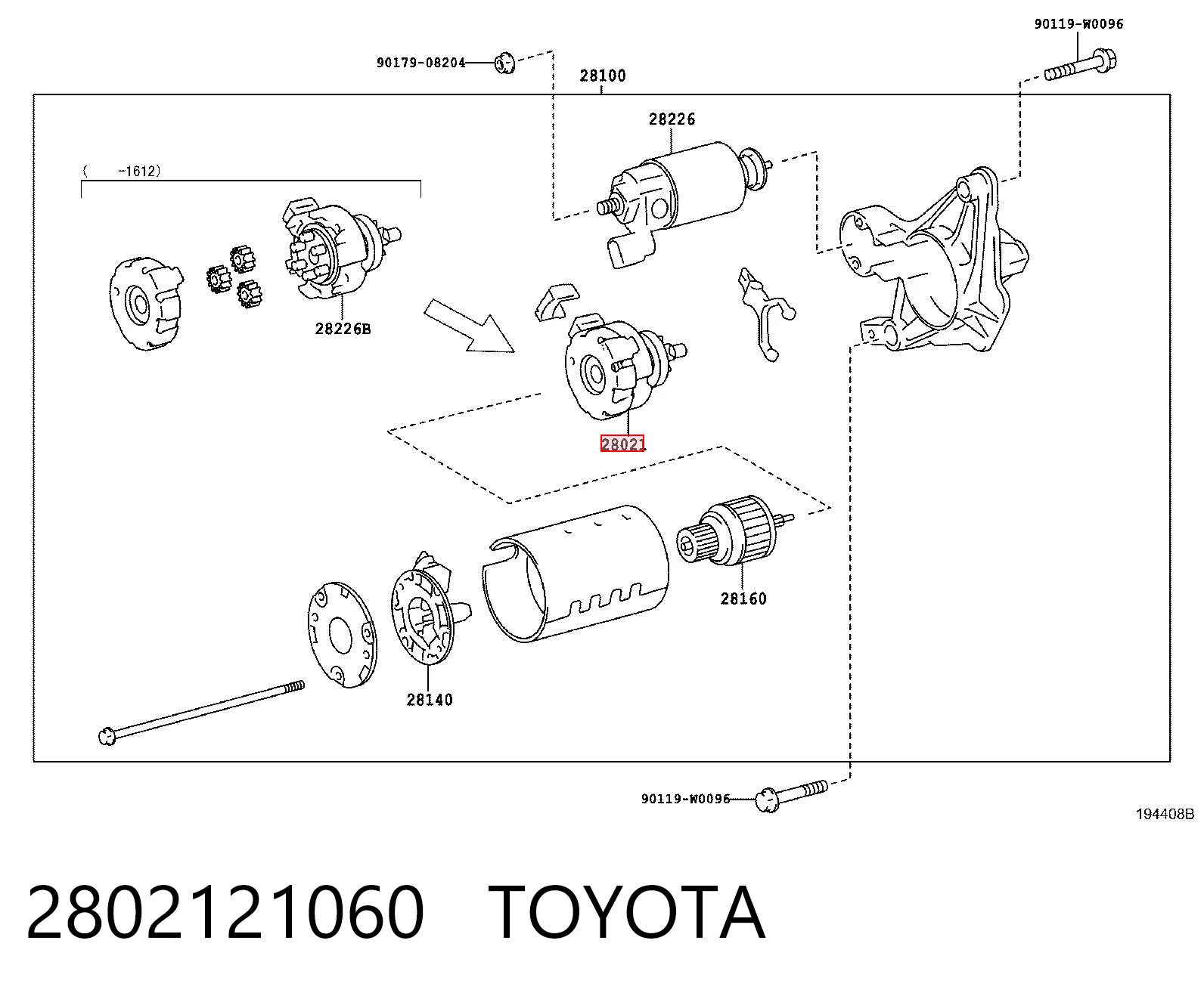 Привод стартера на Lexus GS  S19