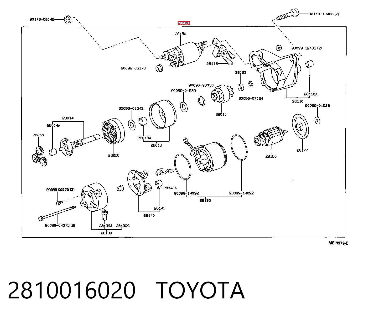 Стартер автомобиля на Toyota Corolla  E9