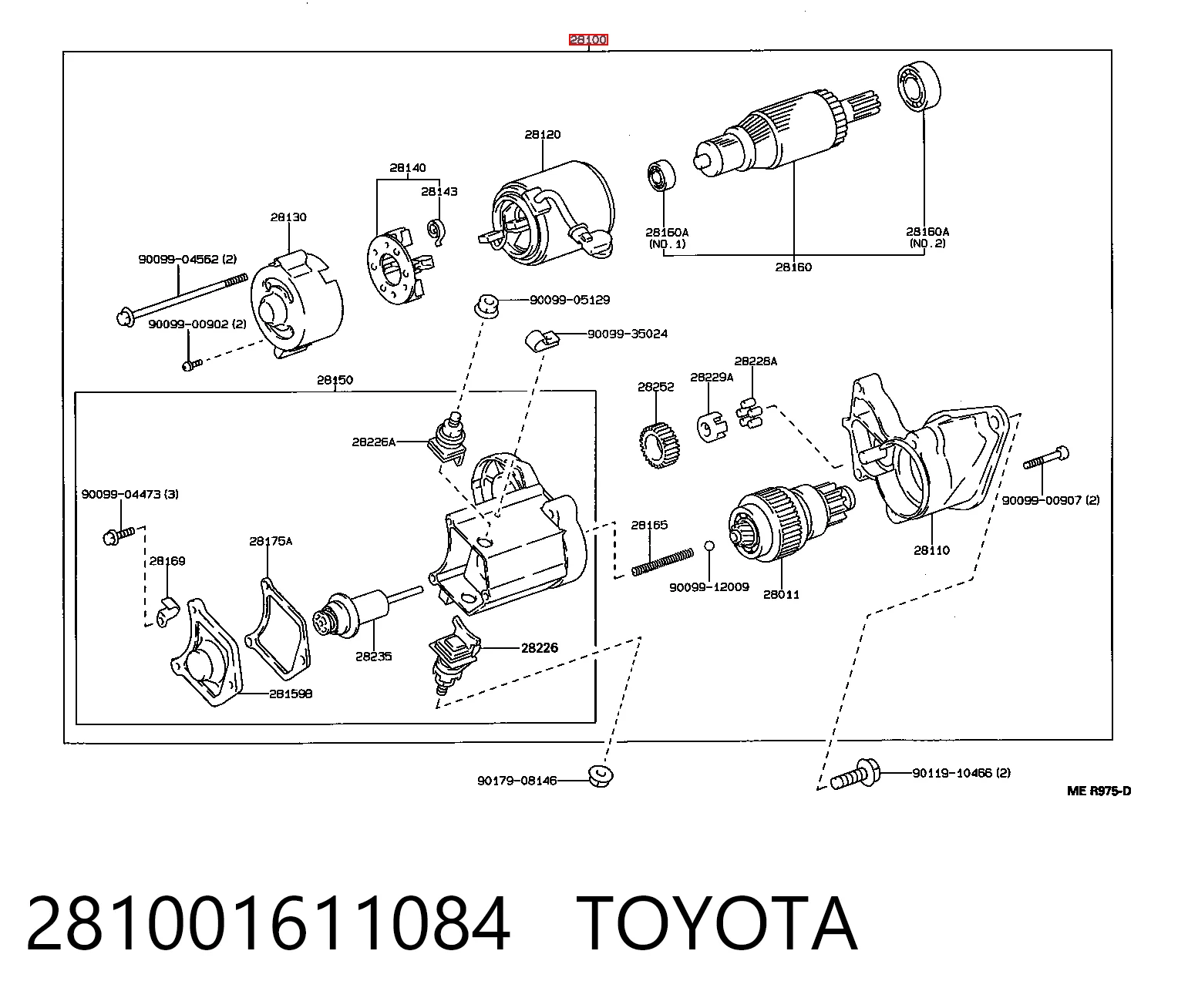 Стартер Toyota Corolla лифтбек (E9) (1987 - 1992) цена, от 63.21 USD