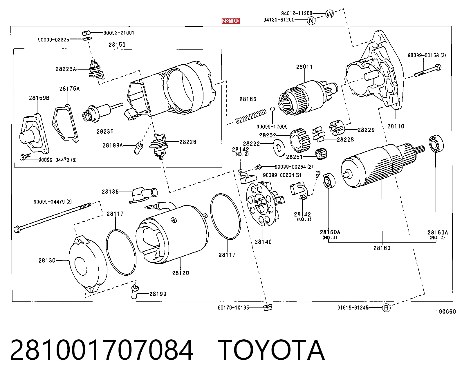 Стартер Toyota 281001709184 цена, от 187.03 USD