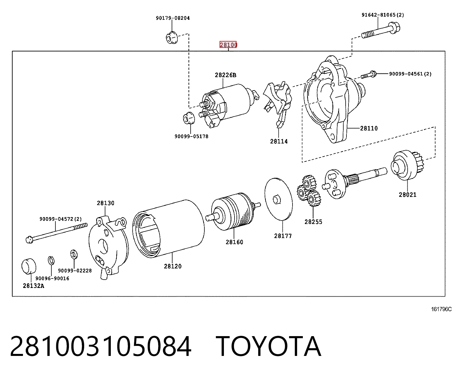 Стартер Toyota Fj Cruiser внедорожник (GSJ1) (2006 - 2018) цена, от 126.69 USD