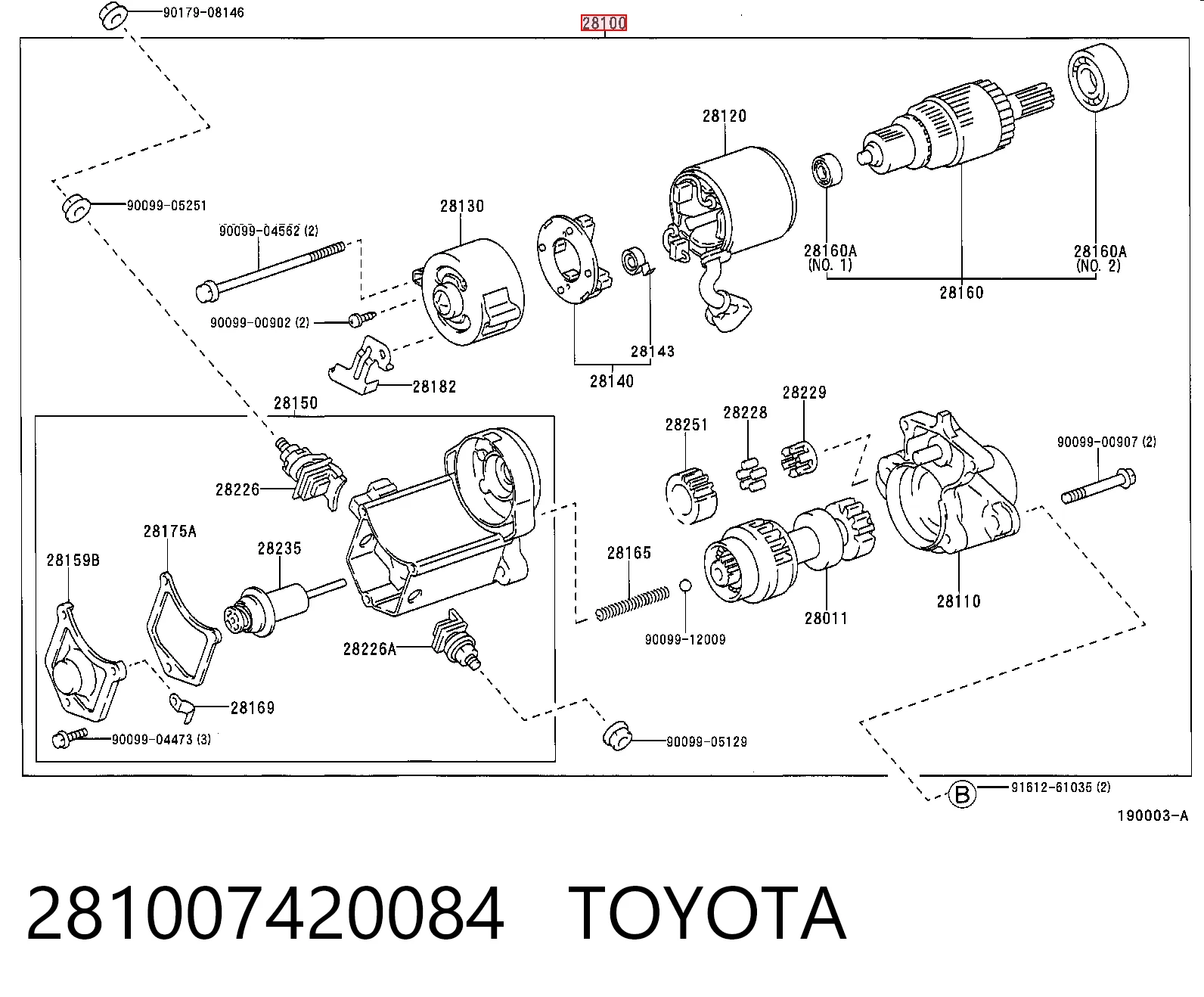Стартер двигателя Jurid/Bendix JS912