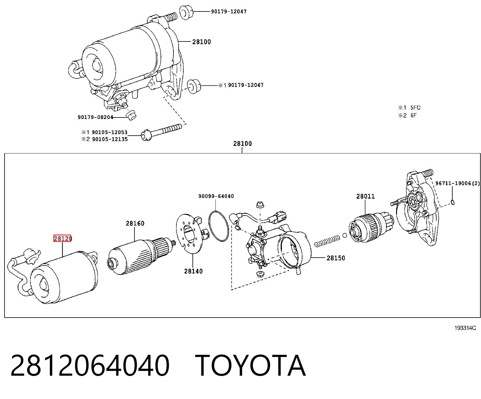2812064040 Toyota