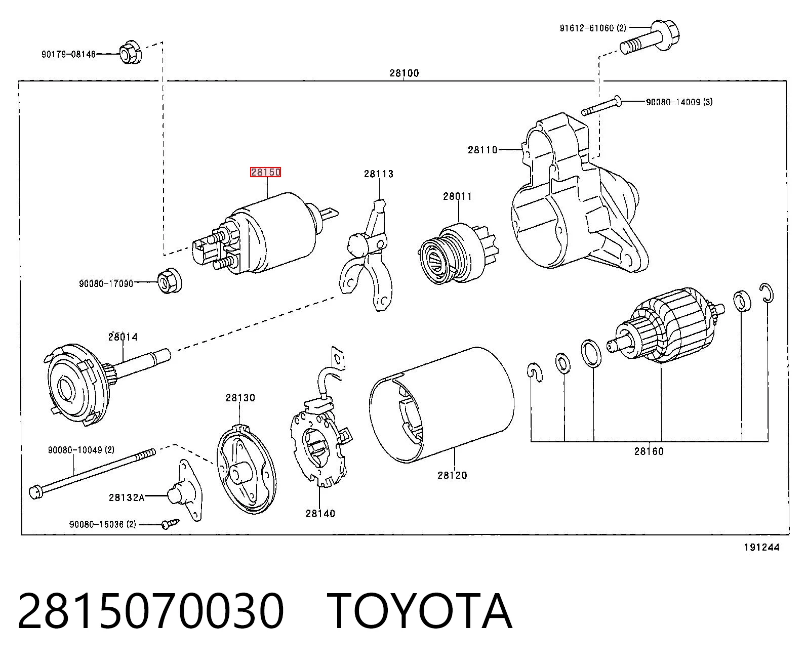  Втягивающее реле стартера Lexus GS 