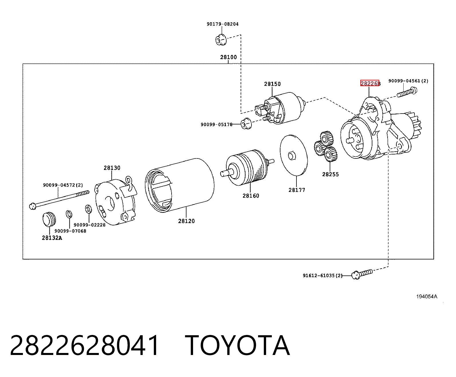 Привод стартера на Lexus RX 300/330/350/400H U3
