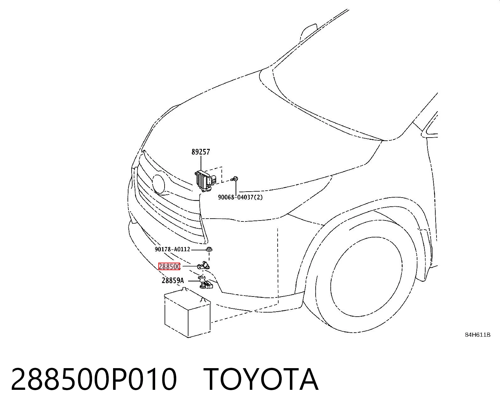 288500P010 Toyota 