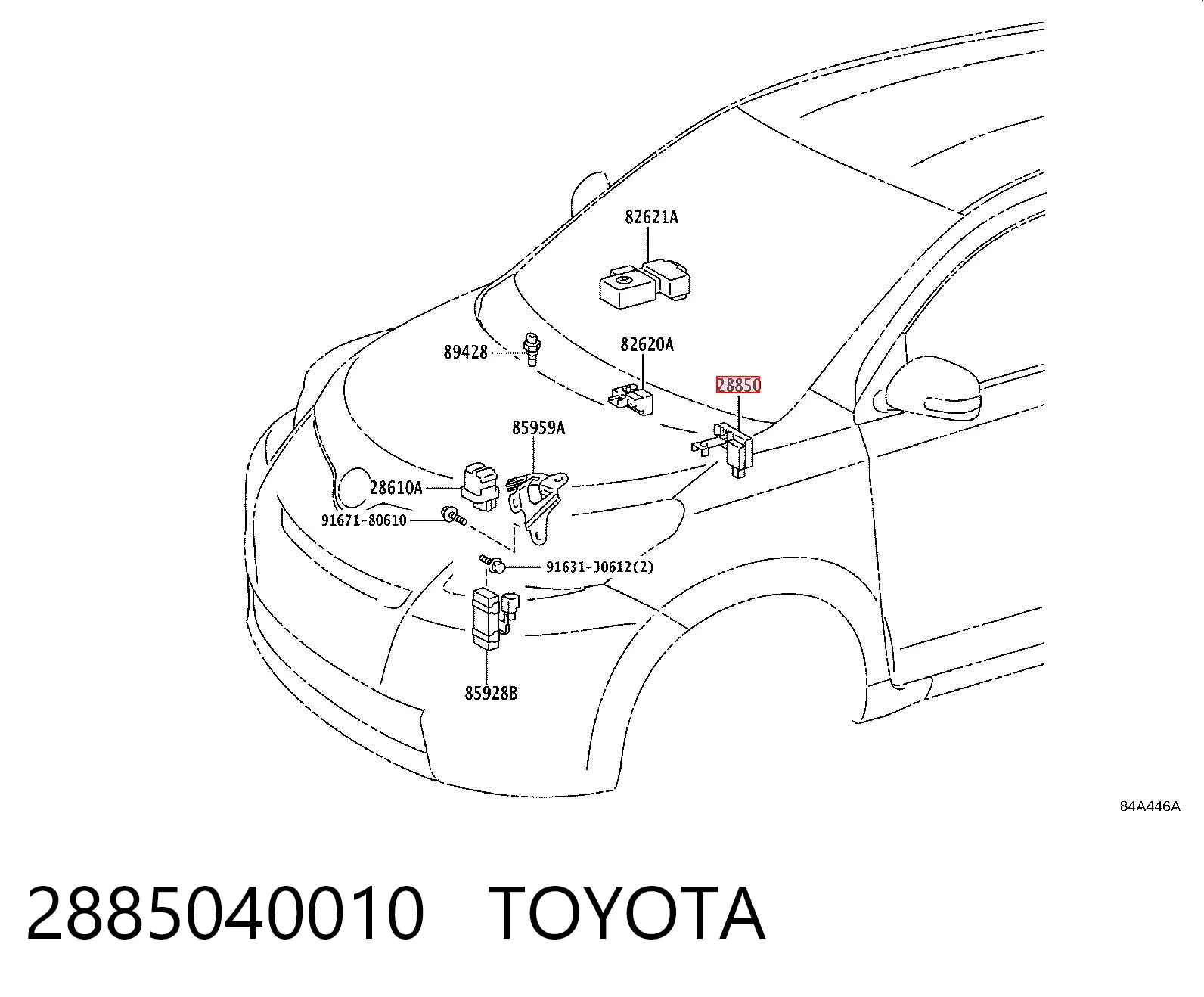 2885040010 Toyota 