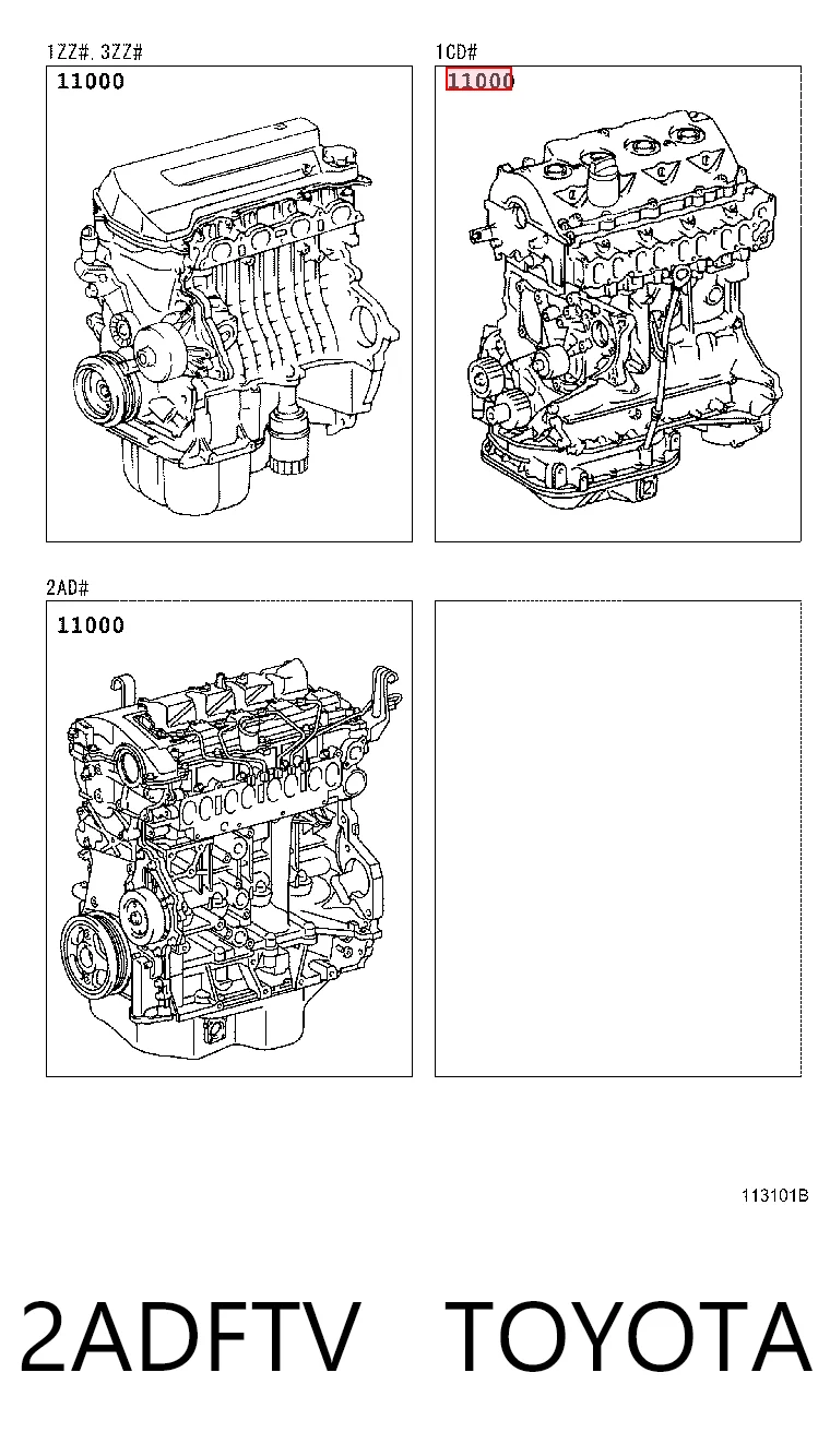2ADFTV Toyota Мотор в сборе