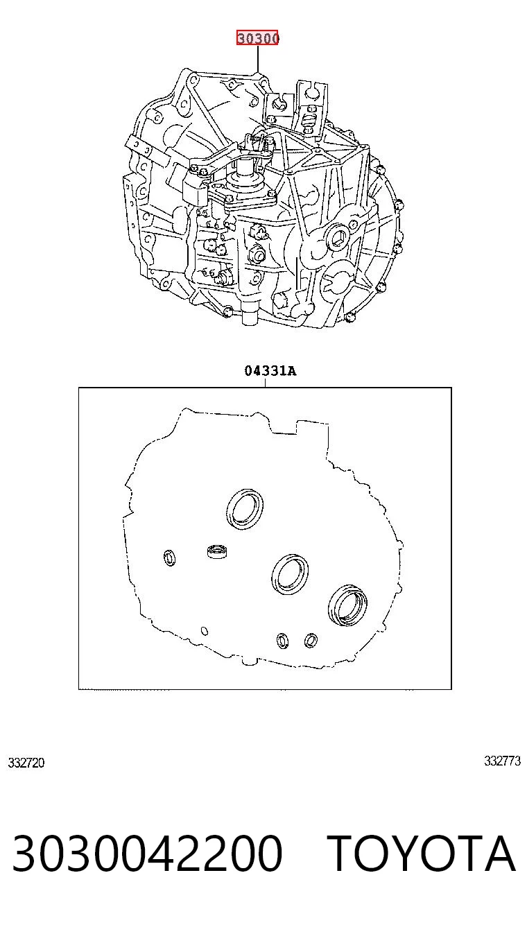 3030042200 Toyota КПП в сборе
