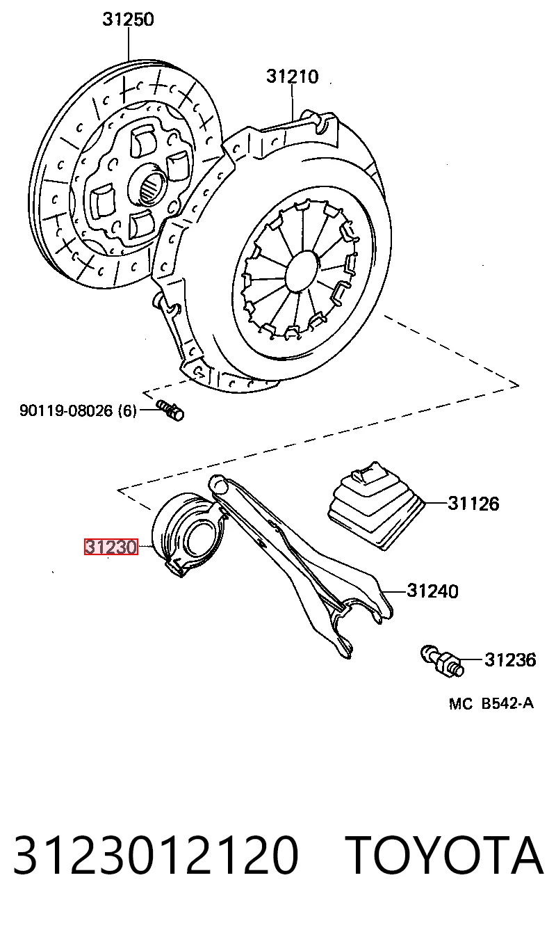 Подшипник сцепления выжимной Koyo RCT337SA31