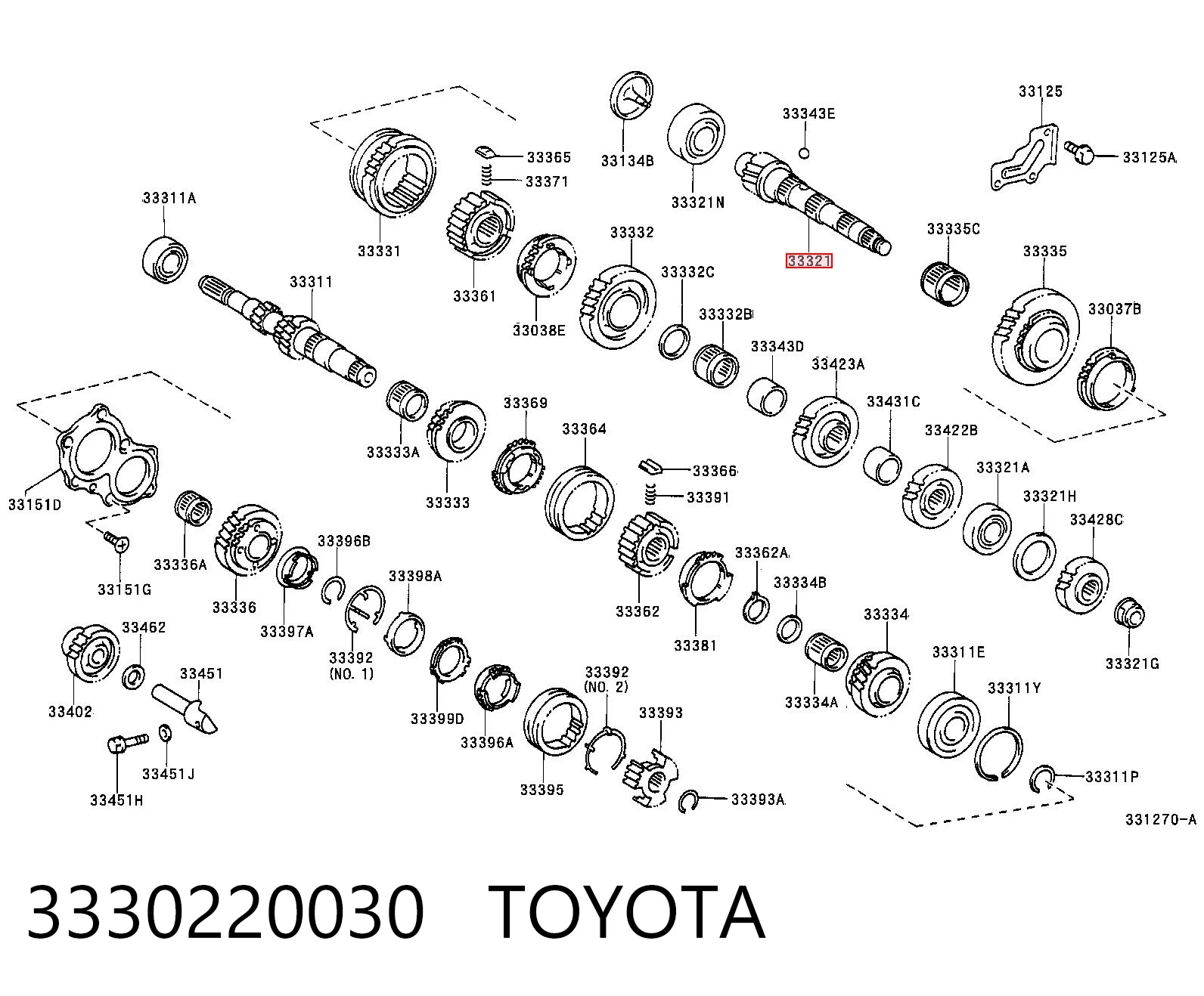 3330220030 Toyota