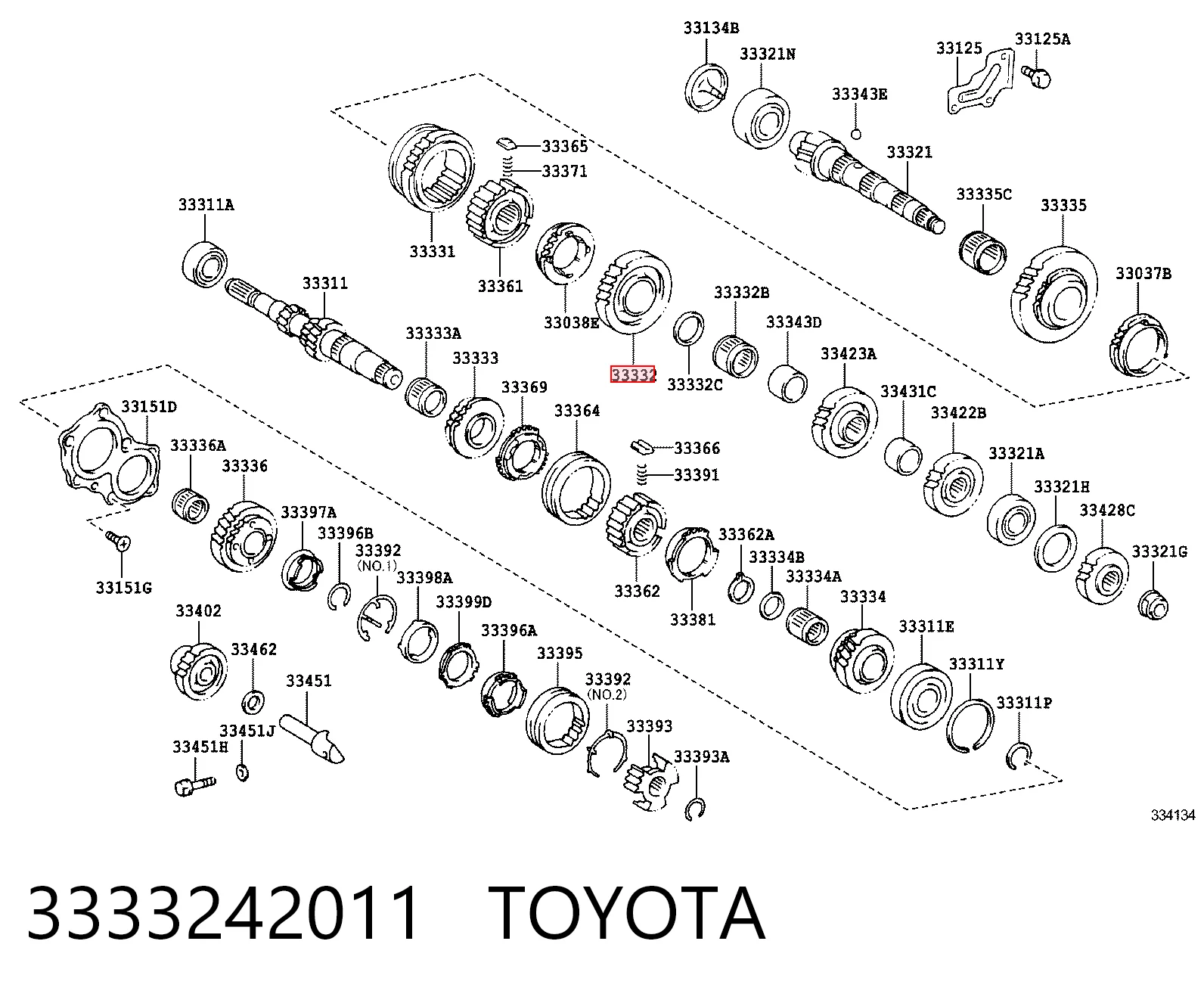 3333242011 Toyota