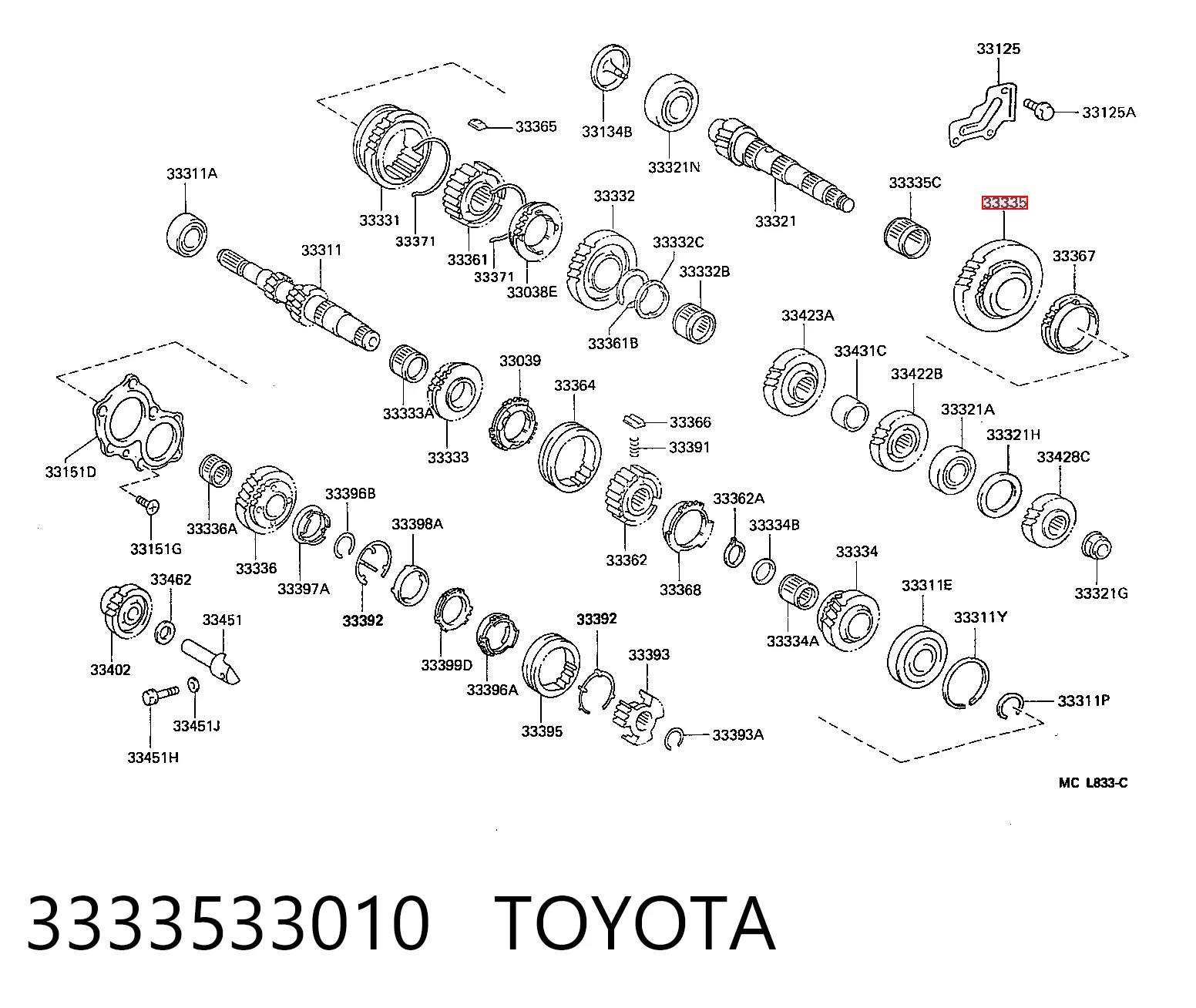 3333533010 Toyota
