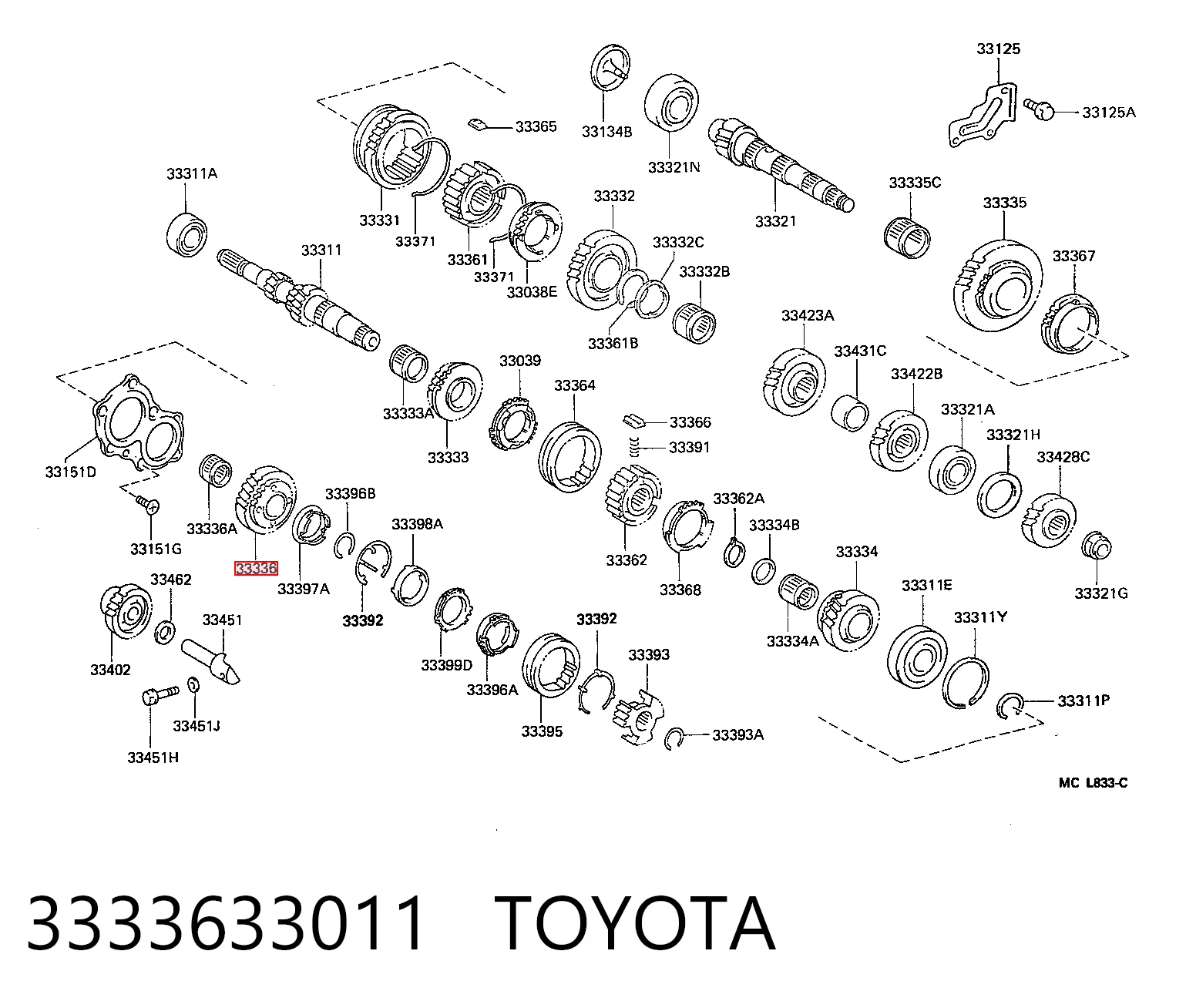 3333633011 Toyota