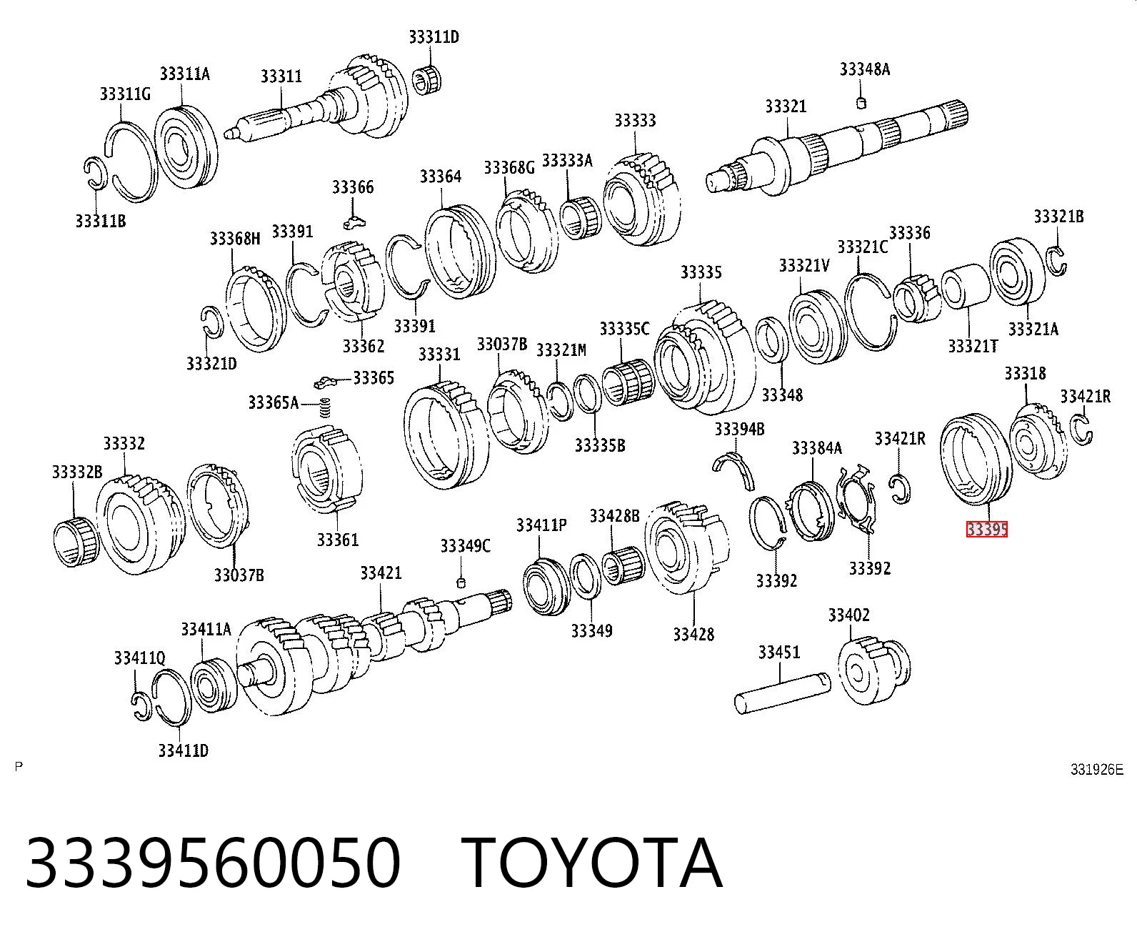 3339560050 Toyota