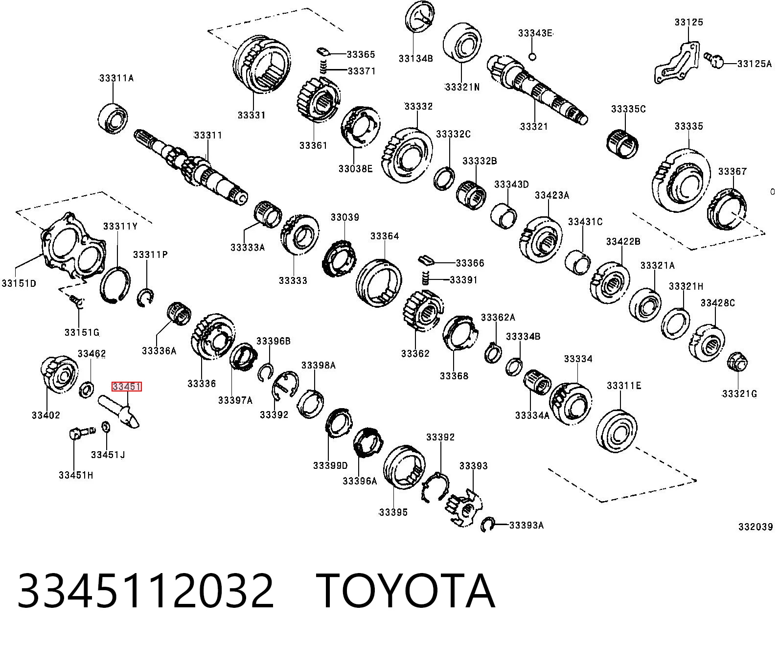 3345112032 Toyota