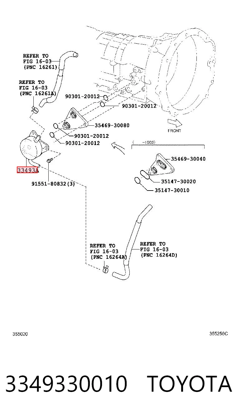 3349330010 Toyota 