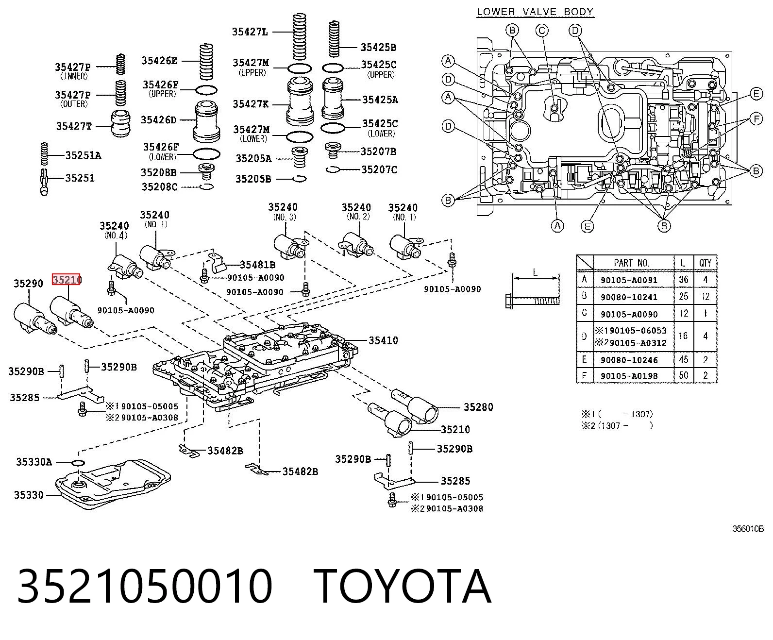 Соленоид автомата на Lexus LX 570 URJ201