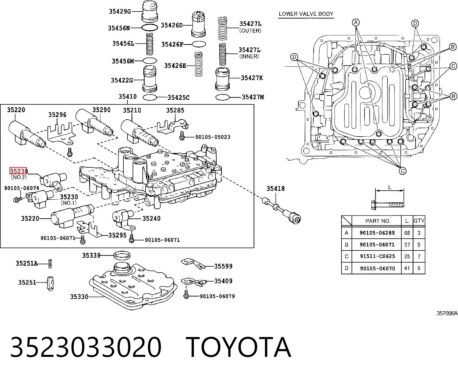 3523033020 Toyota 