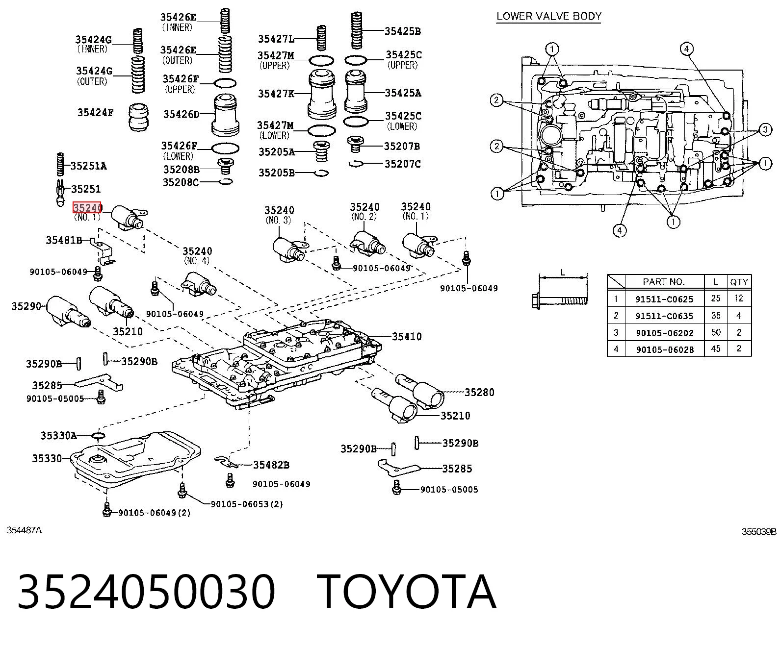 Соленоид автомата на Lexus GS  S19