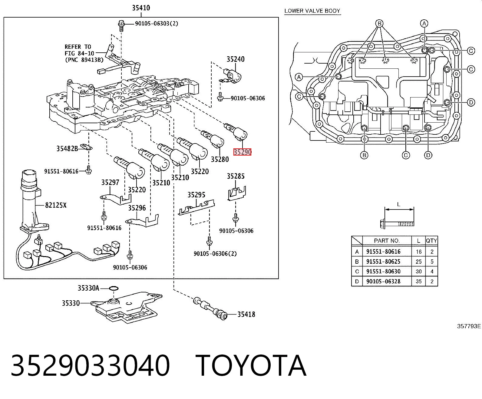Соленоид автомата на Toyota RAV4 IV A4