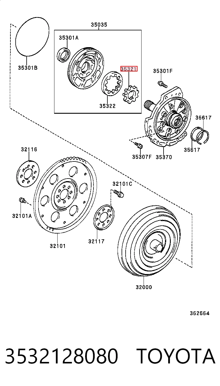 3532128080 Toyota