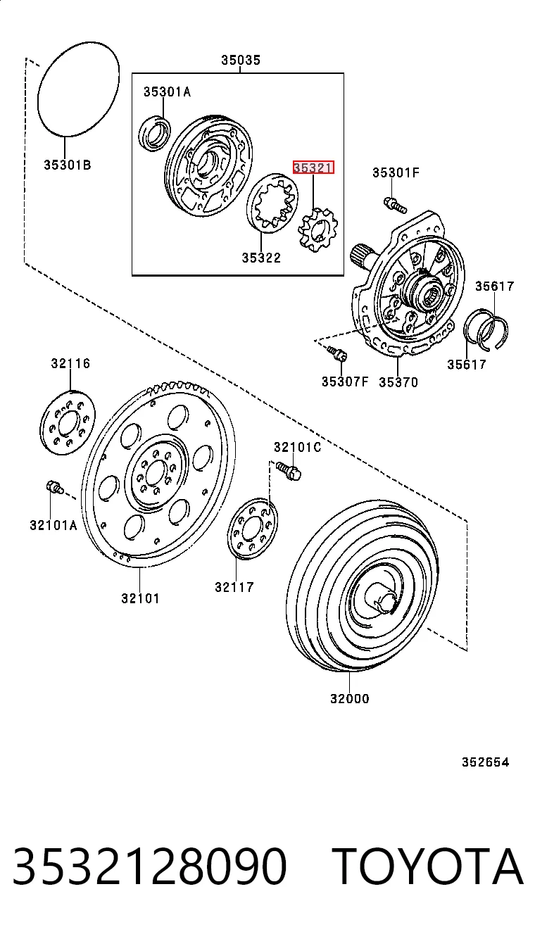 3532128090 Toyota