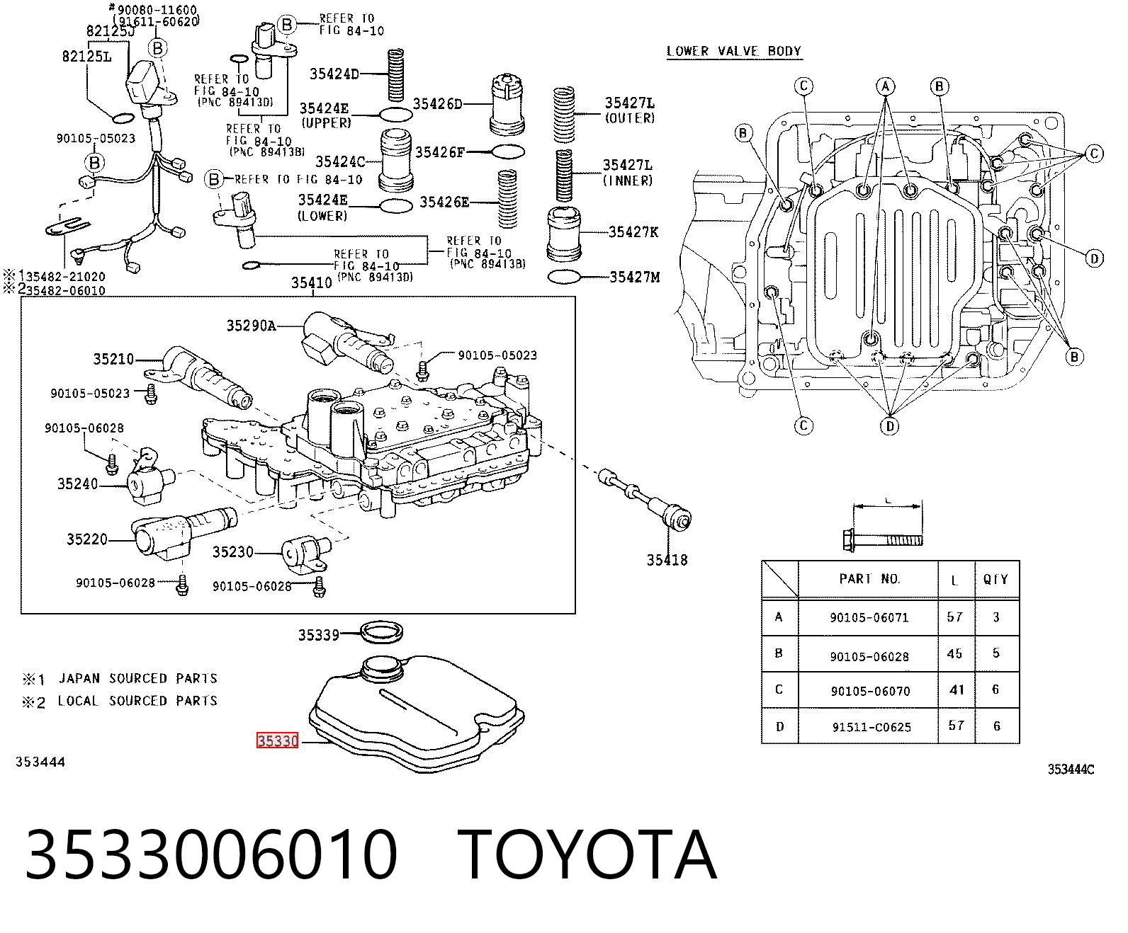 3533006010 Toyota Масляный фильтр АКПП