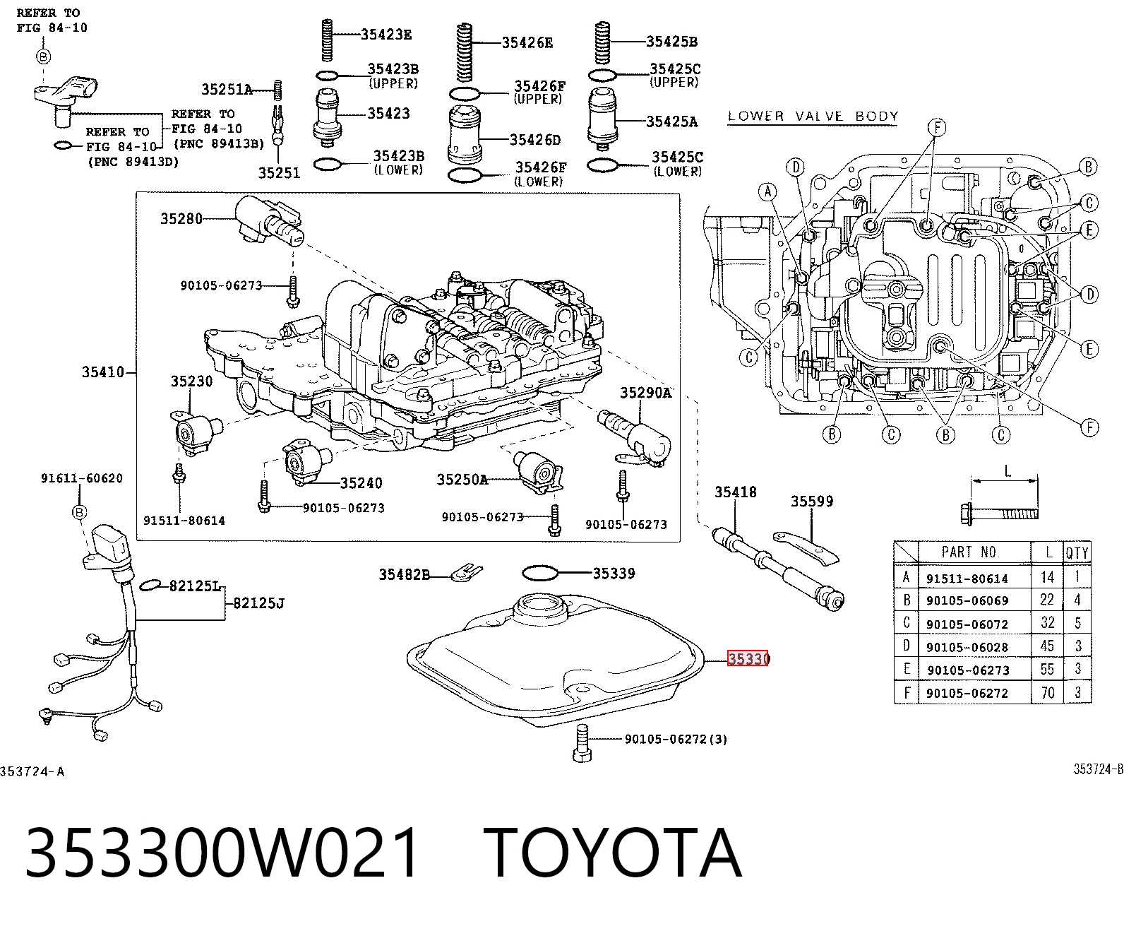 353300W021 Toyota Масляный фильтр АКПП