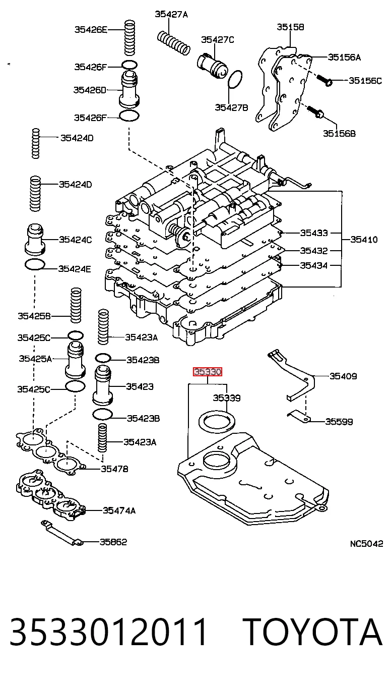  Фильтр АКПП Toyota Corolla 