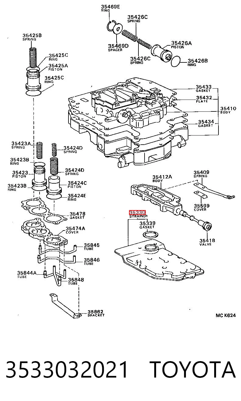  Фильтр АКПП Toyota Camry 4