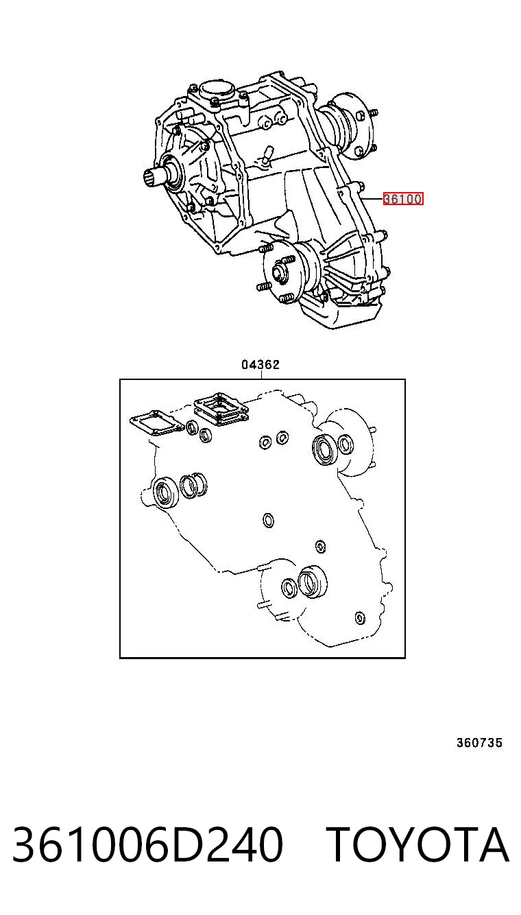 Раздатка, коробка раздаточная на Toyota Land Cruiser PRADO ASIA J12