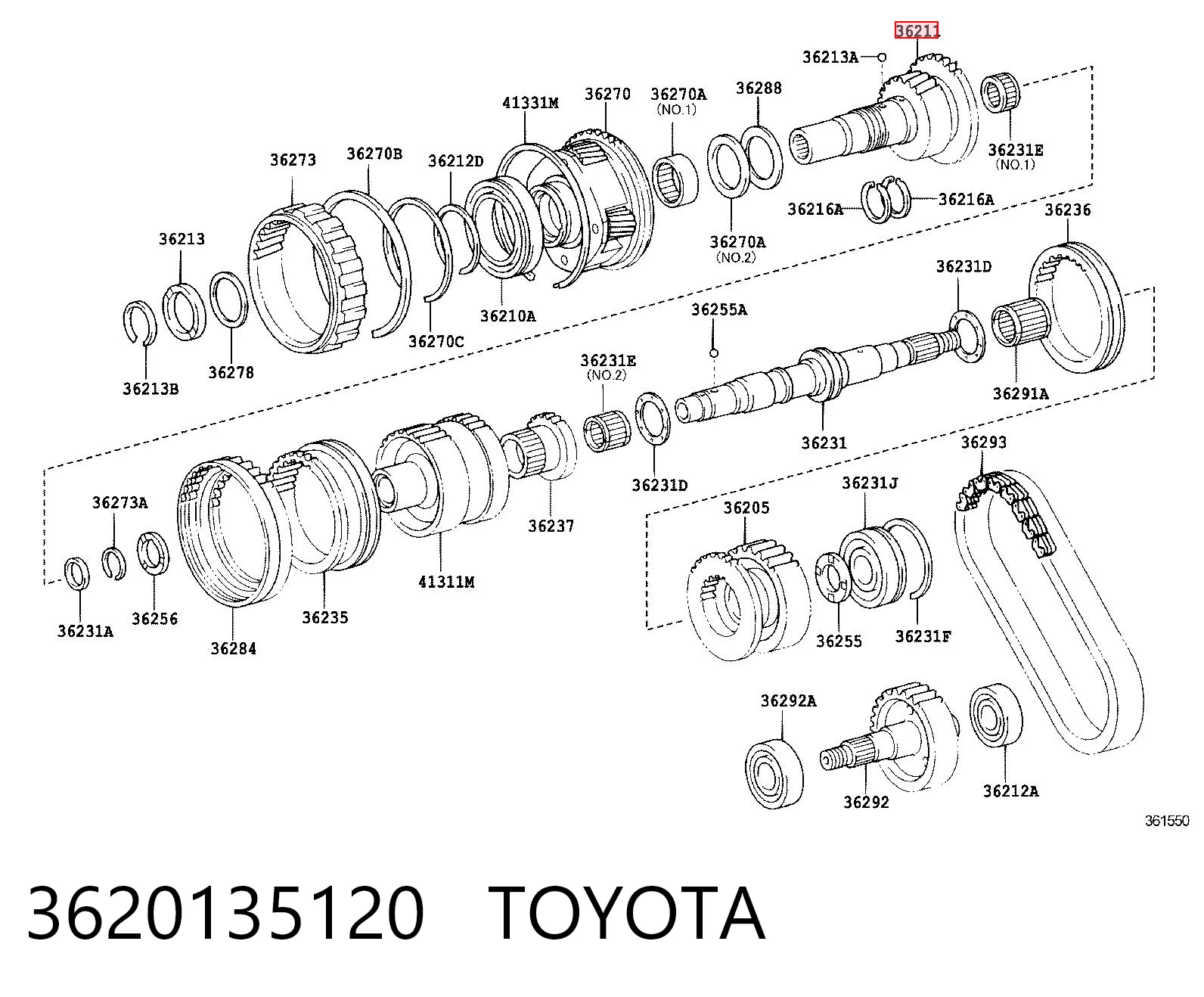 3620135120 Toyota 