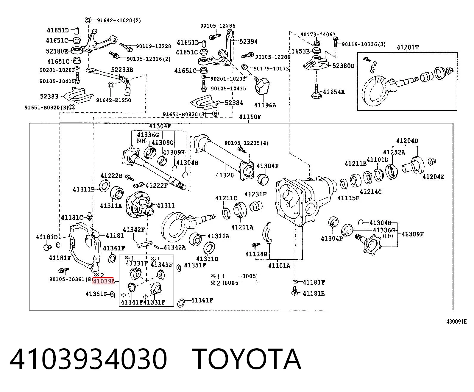 4103934030 Toyota