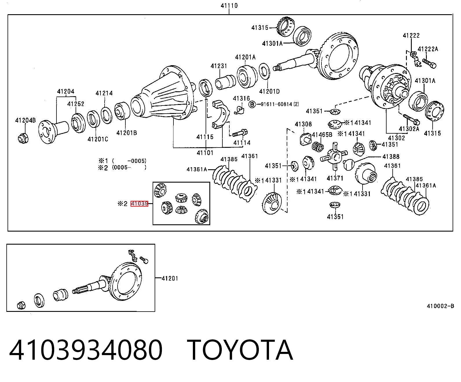 4103934080 Toyota 
