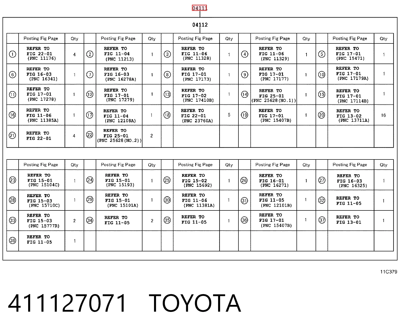 411127071 Toyota