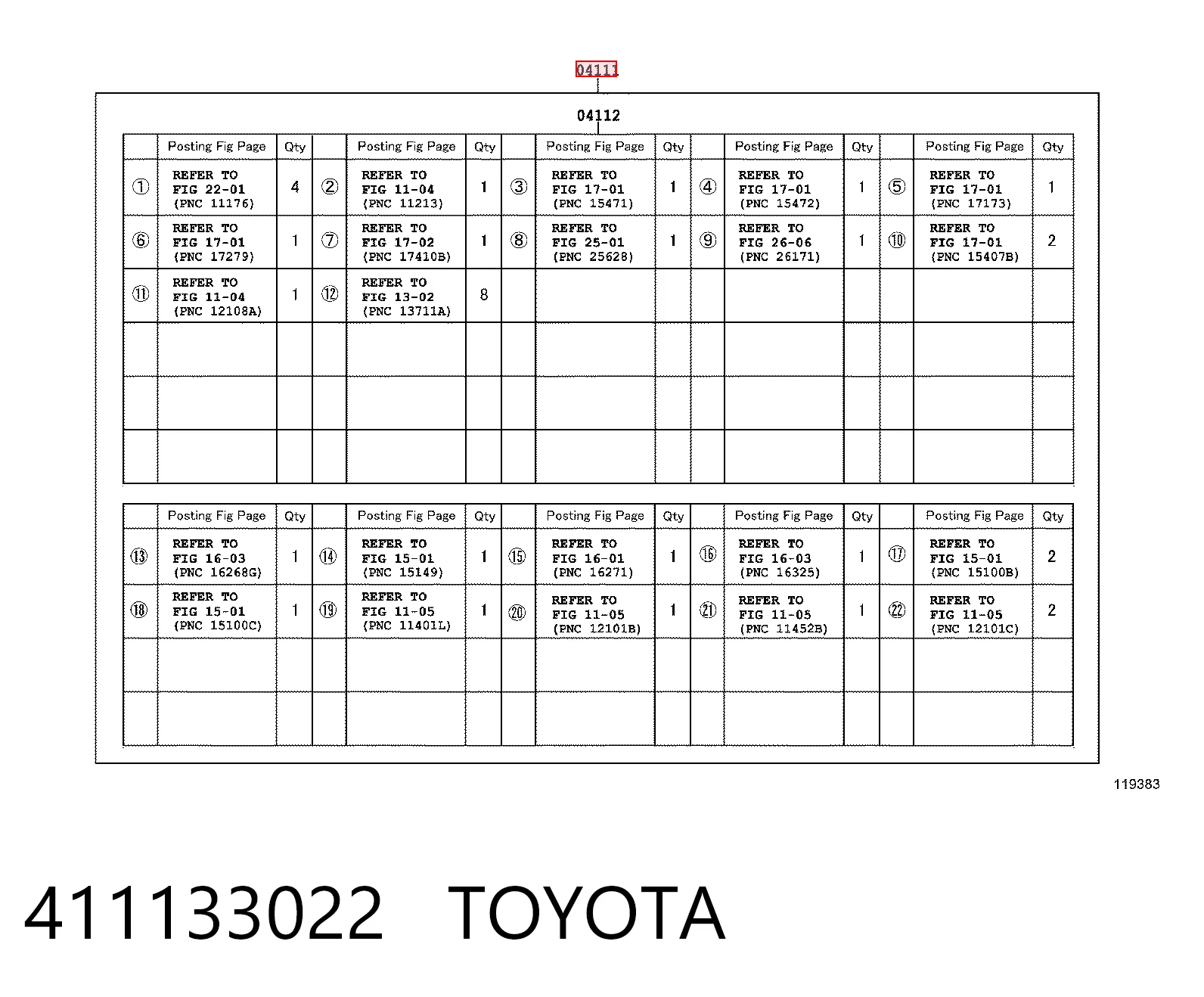 Полный комплект прокладок двигателя Toyota Corolla седан (E12) (2002 - 2006) цена, от 119.53 USD