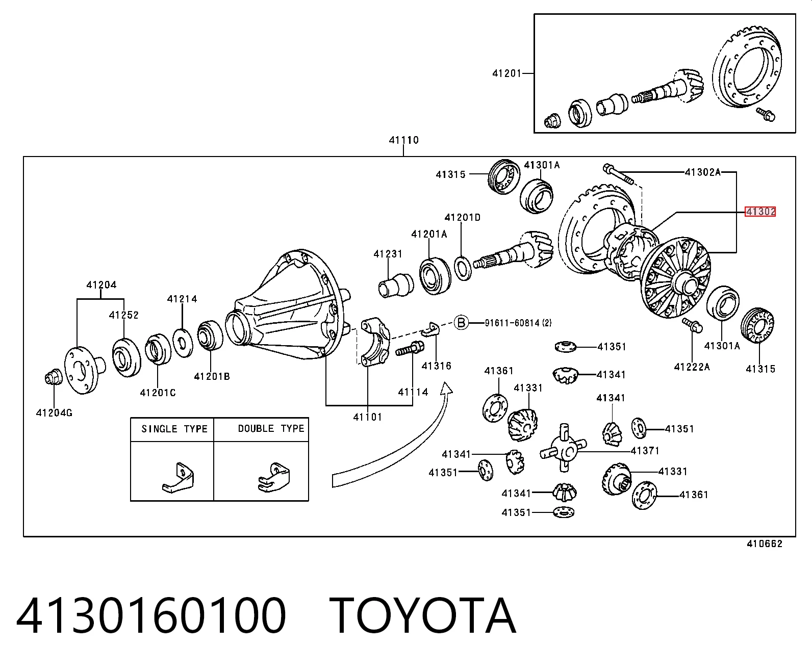 4130160100 Toyota