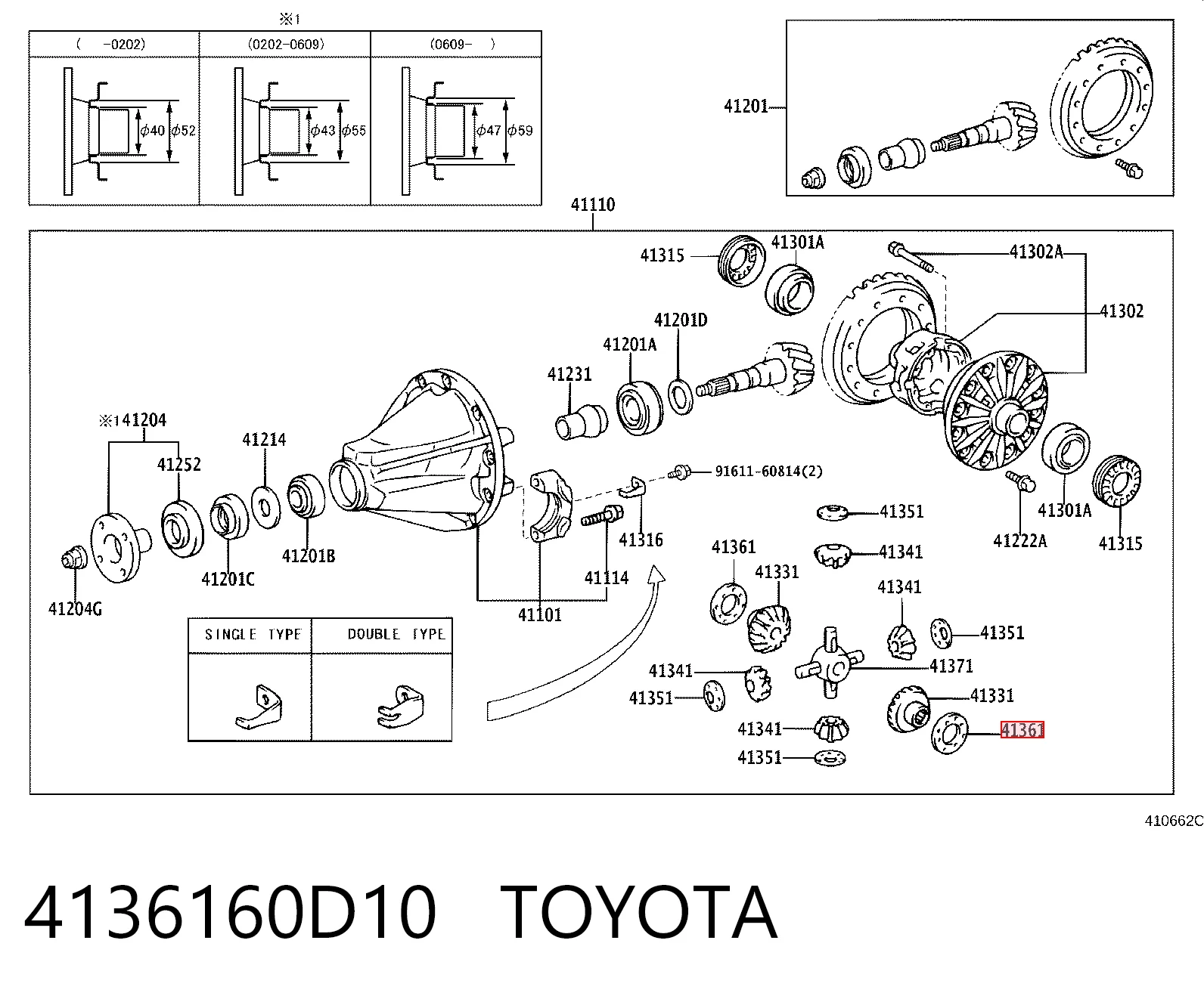 4136160D10 Toyota