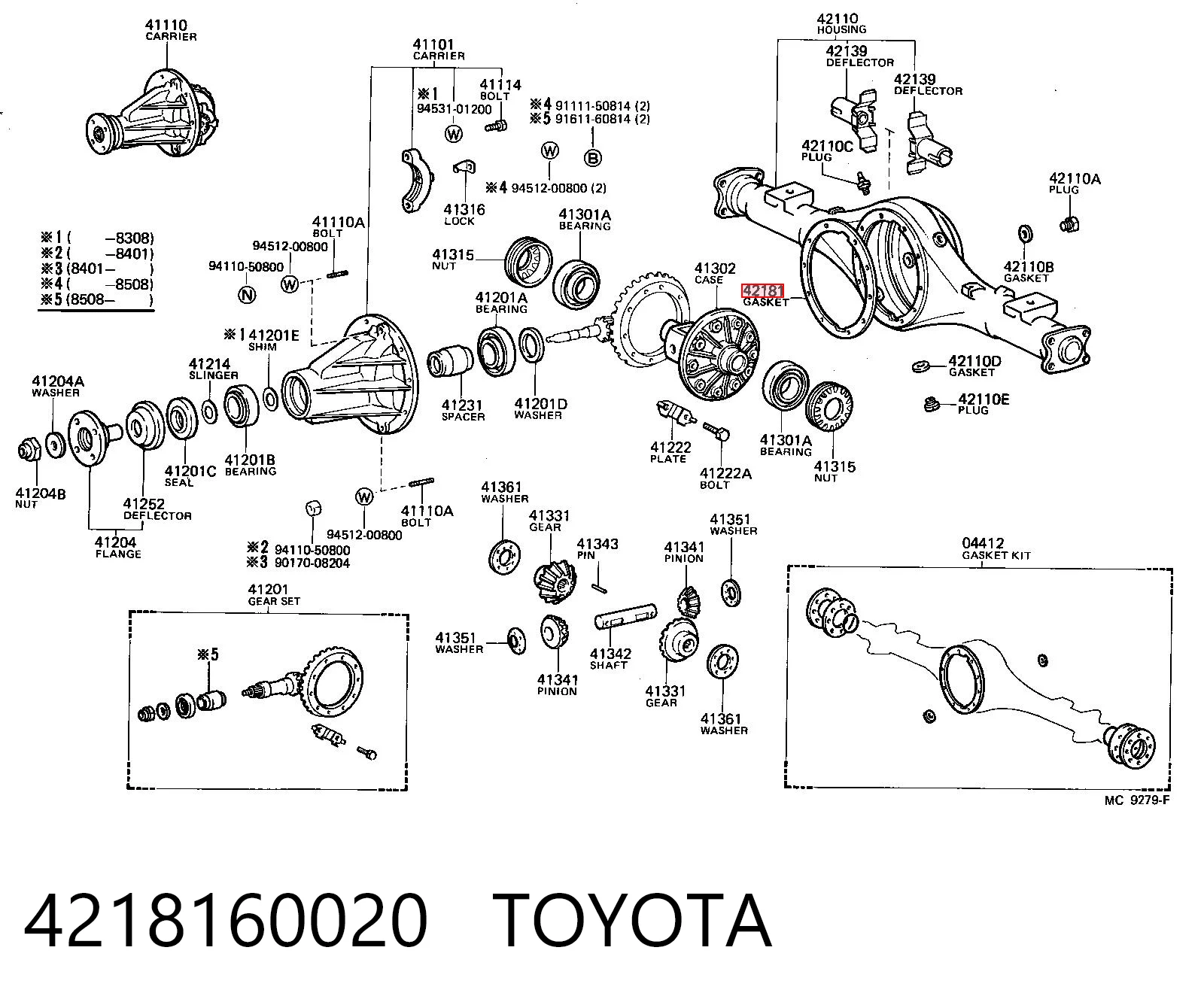 P32757 Mahle Original Прокладка редуктора заднего моста
