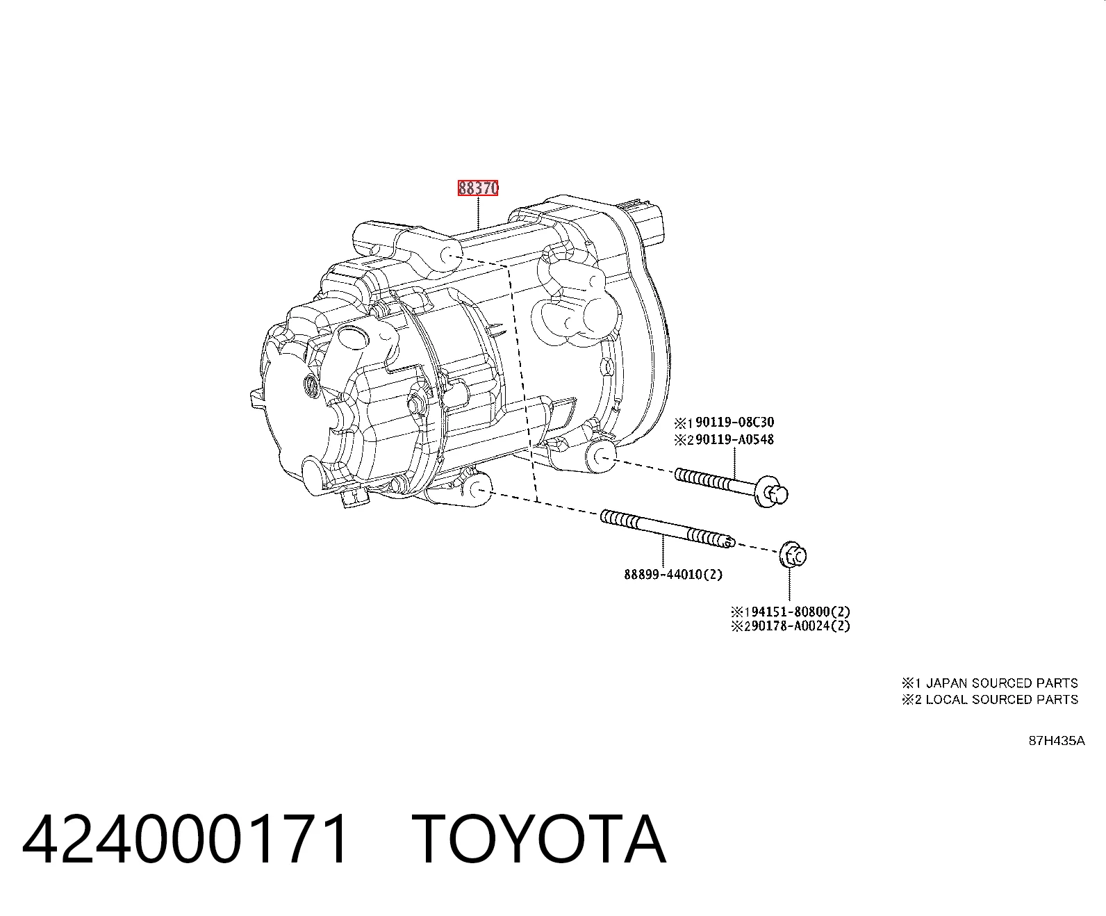  Компрессор кондиционера Toyota RAV4 5