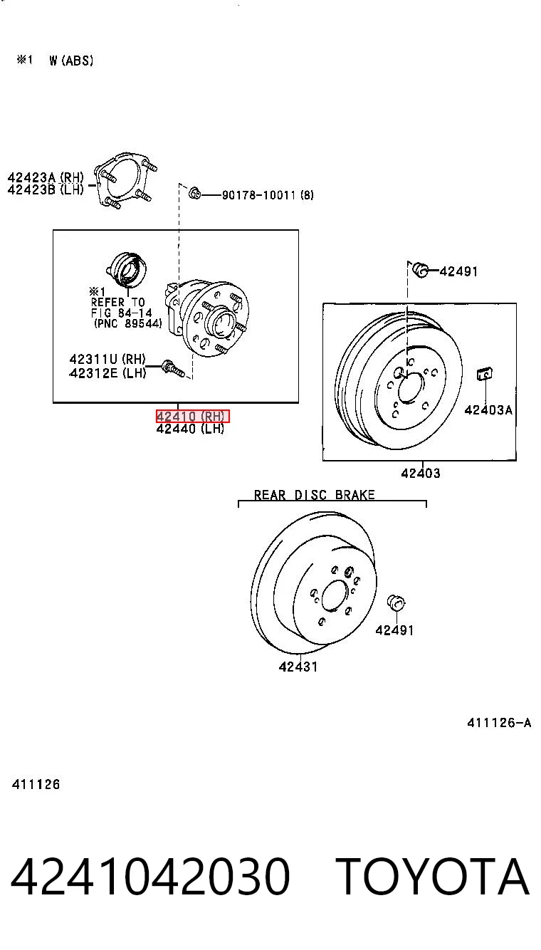 Ступица заднего колеса Posterparts BB8427