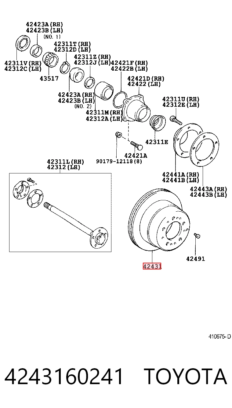 4243160241 Toyota