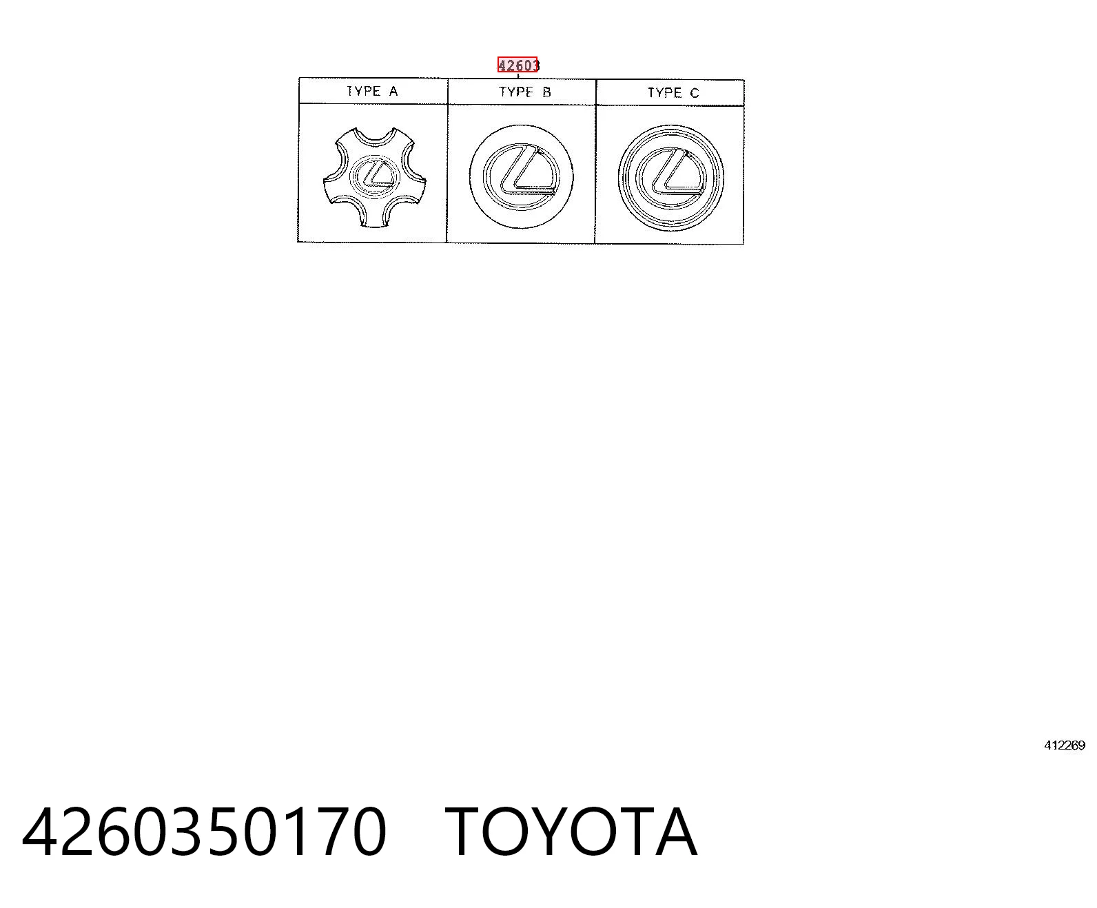4260350170 Toyota