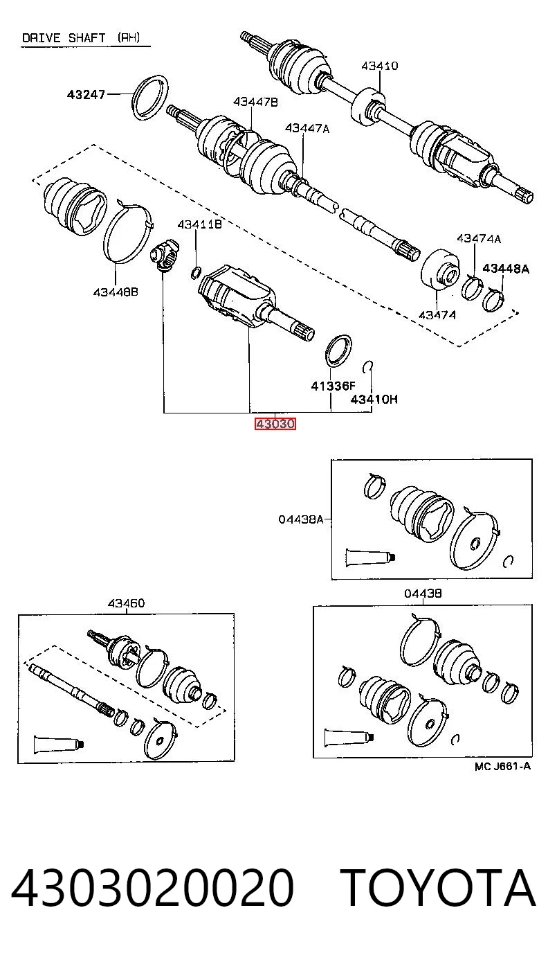 4303020020 Toyota