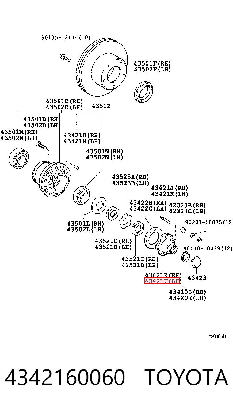 Купить B51038 Tangun Фланец передней ступицы