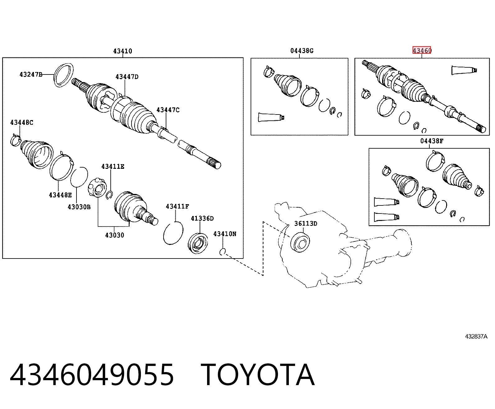 4346049055 Toyota