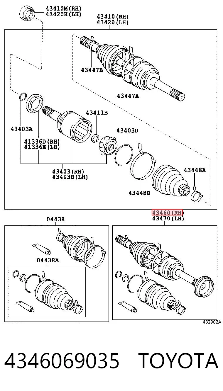 Полуось передняя 3S407048 AND