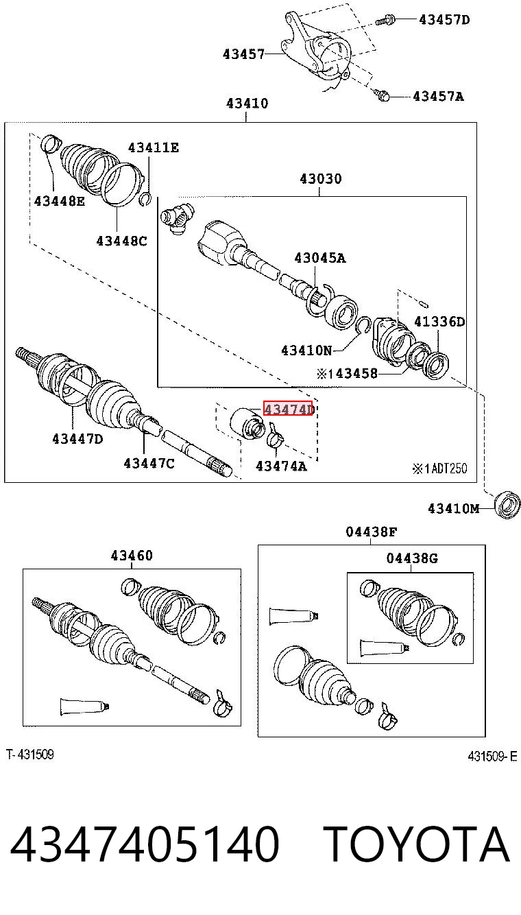 4347405140 Toyota